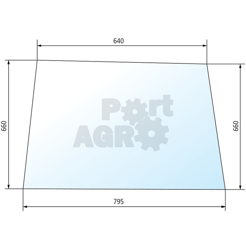 650880701 Traktorių stiklai