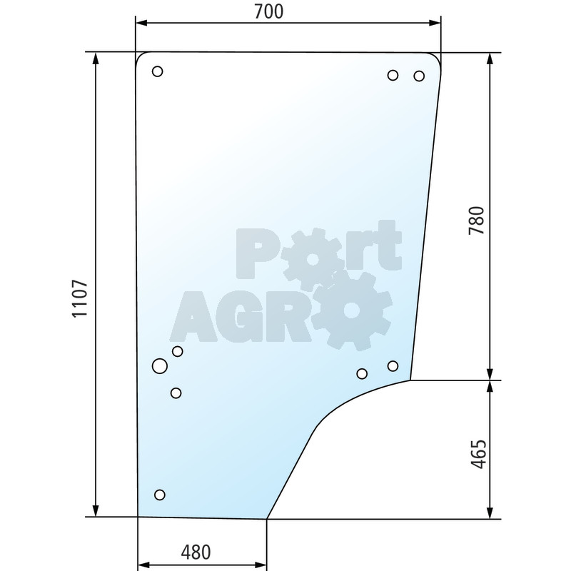 650885730 Traktorių stiklai